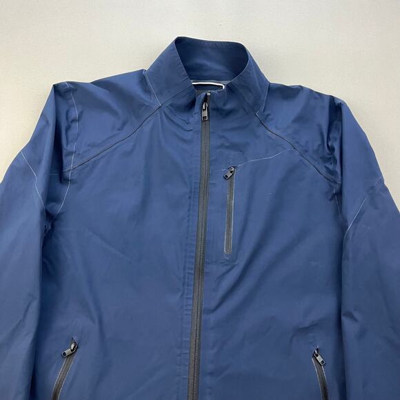 Aether First Light Jacket Windbreaker Womens 1 XS Navy Blue Performance Full Zip - Picture 2 of 8